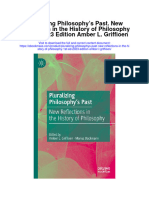 Pluralizing Philosophys Past New Reflections in The History of Philosophy 1St Ed 2023 Edition Amber L Griffioen All Chapter