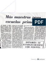 25 de Enero 1972 Más Maestros de Primari