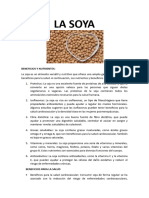 La Soya - Nutrición y Dietética.