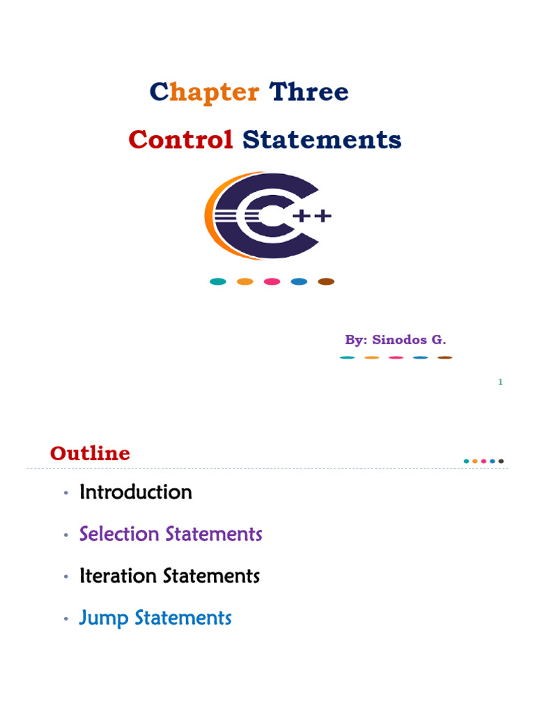 Chapter 3 - C++ Handout | PDF | Computer Engineering | Software Development