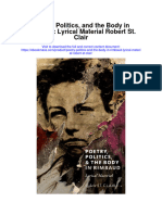 Poetry Politics and The Body in Rimbaud Lyrical Material Robert ST Clair All Chapter