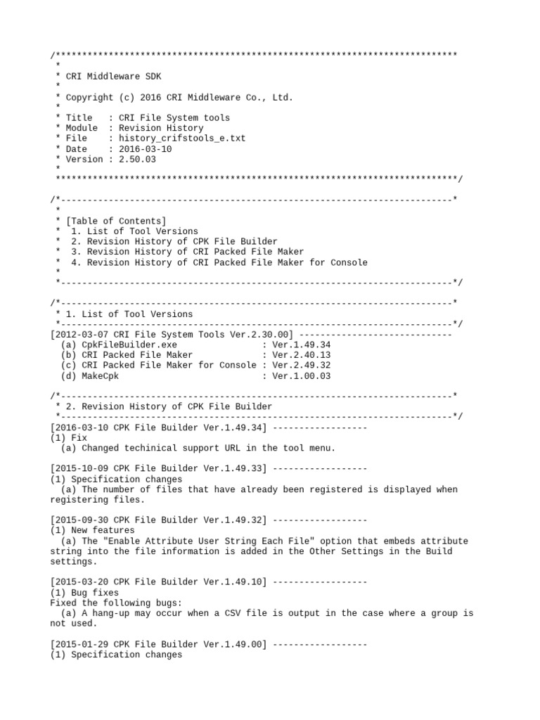 History crifstools e pdf computer file command line interface