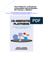Download Co Innovation Platforms A Playbook For Enabling Innovation And Ecosystem Growth Tammy L Madsen full chapter