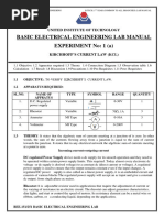 Basic Electrical Engineering Lab Manual Experiment No: 1 (A)