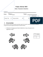 Prueba de Matematica 1°B