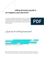 Rolling forecast