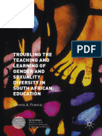 Troubling The Teaching and Learning of Gender and Sexuality Diversity in South African Education