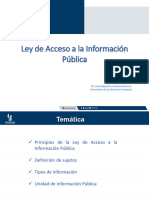 Ley de Acceso A La Información Pública