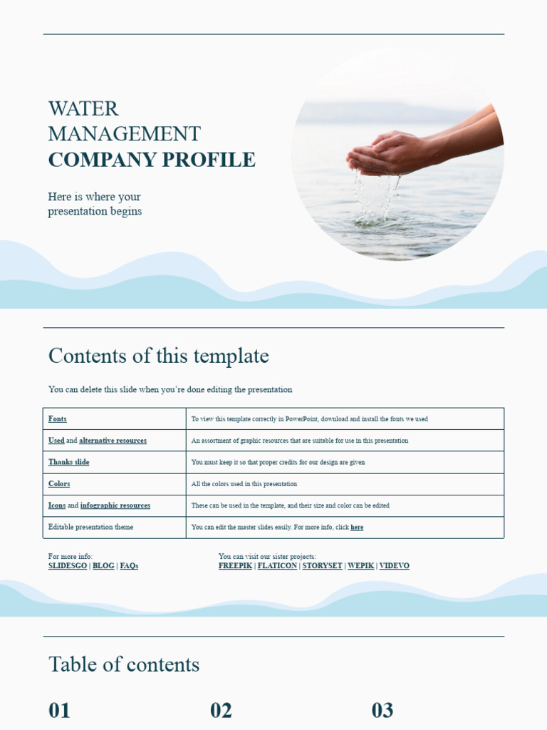 Water Management Company Overview | PDF | Planets | Saturn