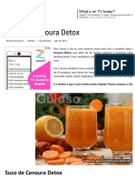 Suco de Cenoura Detox