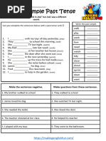 Past Simple Worksheets