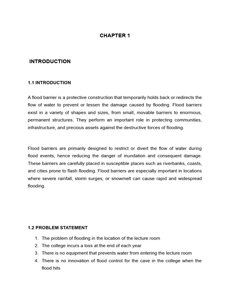 Proposal Flood Barrier Neww | PDF | Concrete | Flood