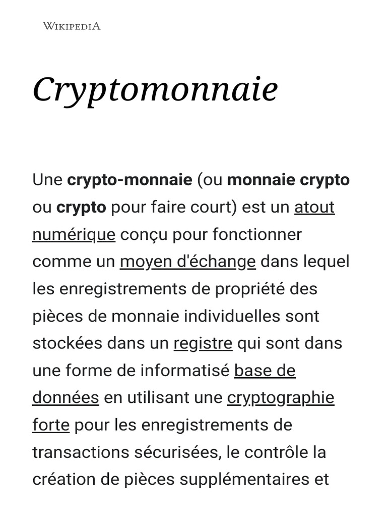Comprendre la crypto-monnaie | PDF | Cryptocurrency | Bitcoin