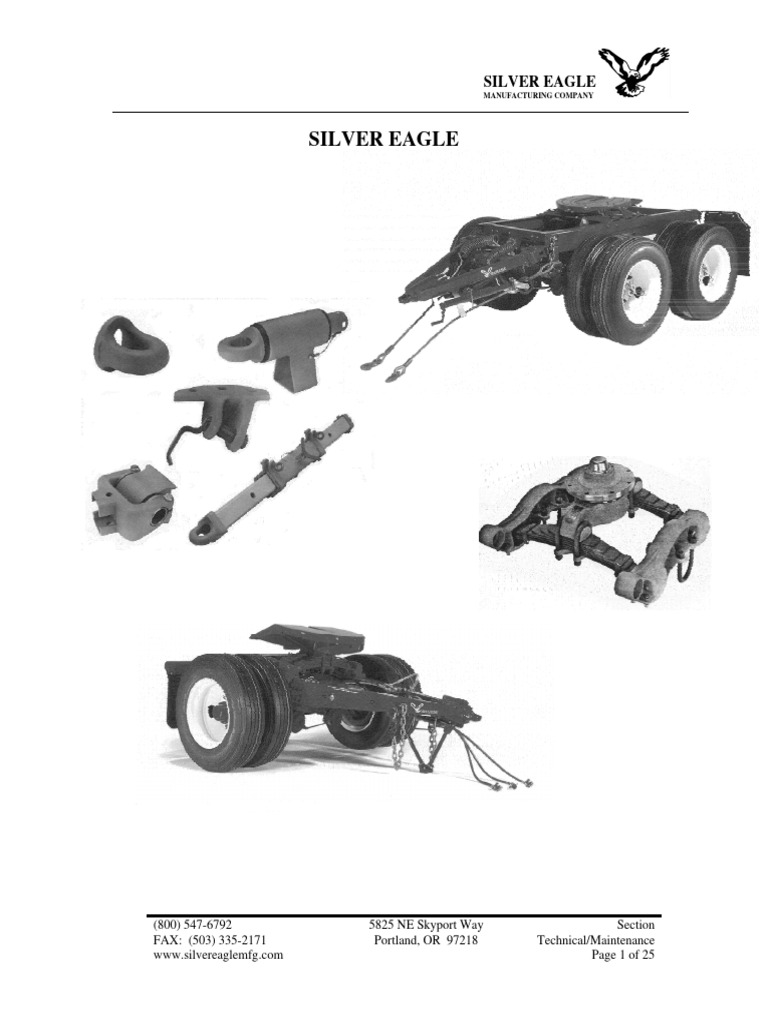 Silver Eagle Maintenance Guidelines | PDF | Nut (Hardware) | Trailer ...