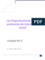 Las Organizaciones como escenarios de interacción social