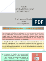 Aula 6 - Físico-Química I - Mistura de Solução Com Reação