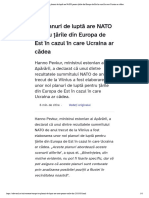 Ce Planuri de Luptă Are NATO Pentru Țările Din Europa de Est În Cazul În Care Ucraina Ar Cădea