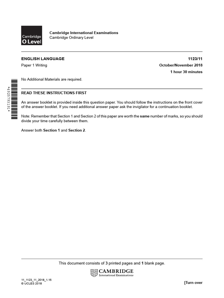 Eng p2 (Writing) | PDF | Copyright | Question