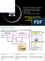 Relaciones de Posición Entre Rectas y Circunferencias en El Plano