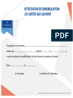 Attestation acteur GQS