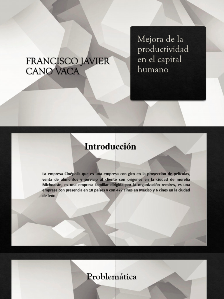 Mejora de la productividad en el capital humano | PDF | Business