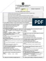 Evaluacion Lectura El Terror Del 6°b