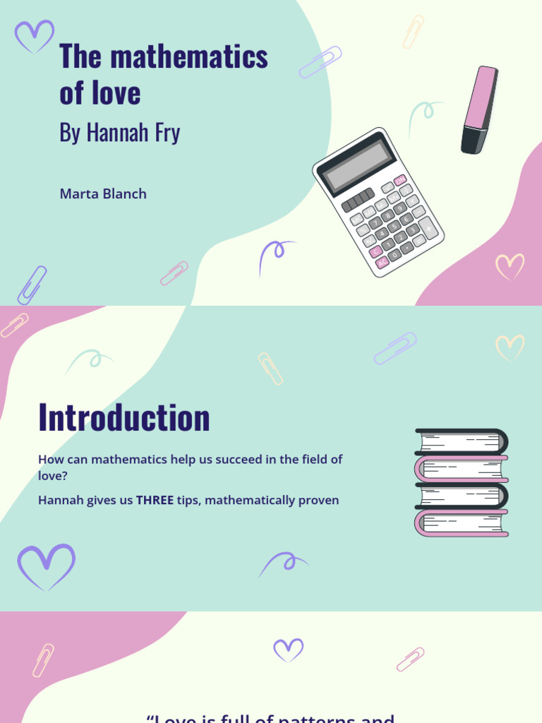 Math Tips for Love Success | PDF