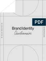 Brand Identity Questionnaire - Selah Creative Co