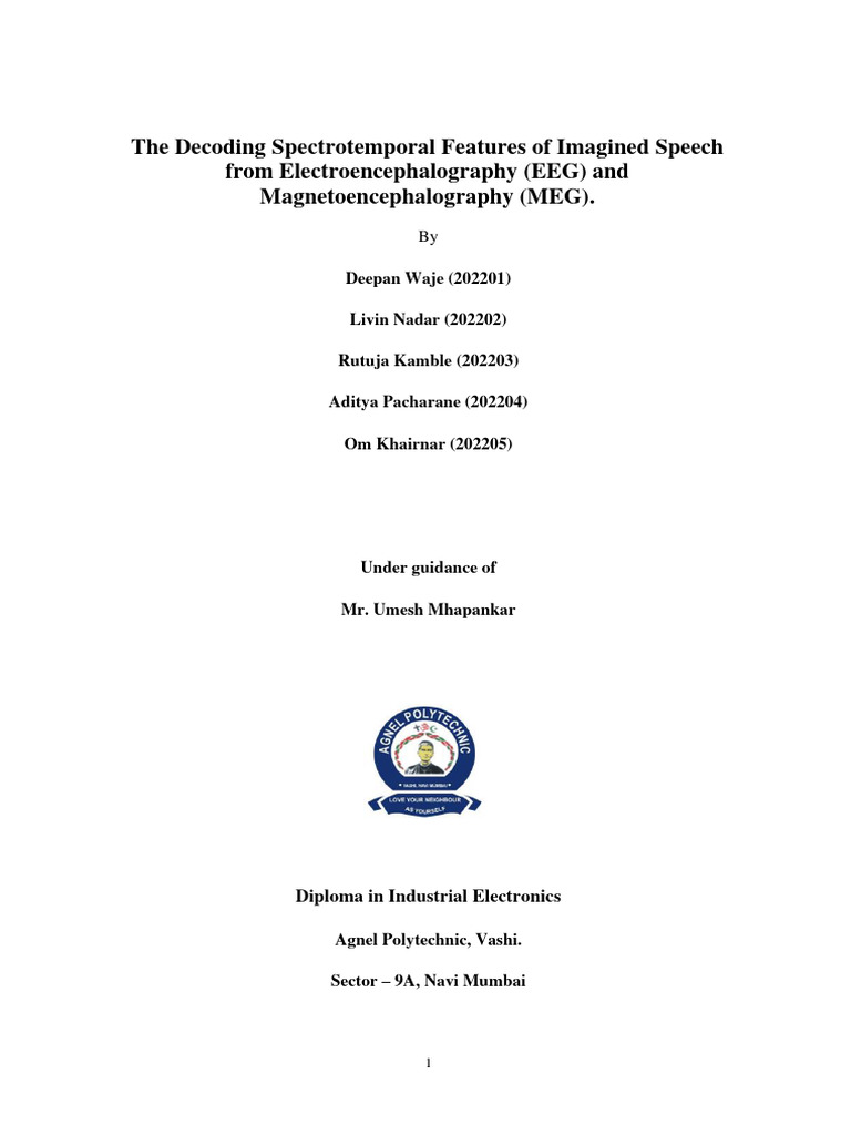 Eeg and Meg Report Dsy | PDF | Electroencephalography | Event Related ...
