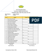 Daftar Hadir Peserta Pat 1-5