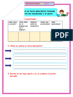 08. Ficha Comunicacion Escribimos Texto Descriptivo