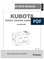 Kubota LowBoyPro Diesel Generator GL14000 Operator Manual
