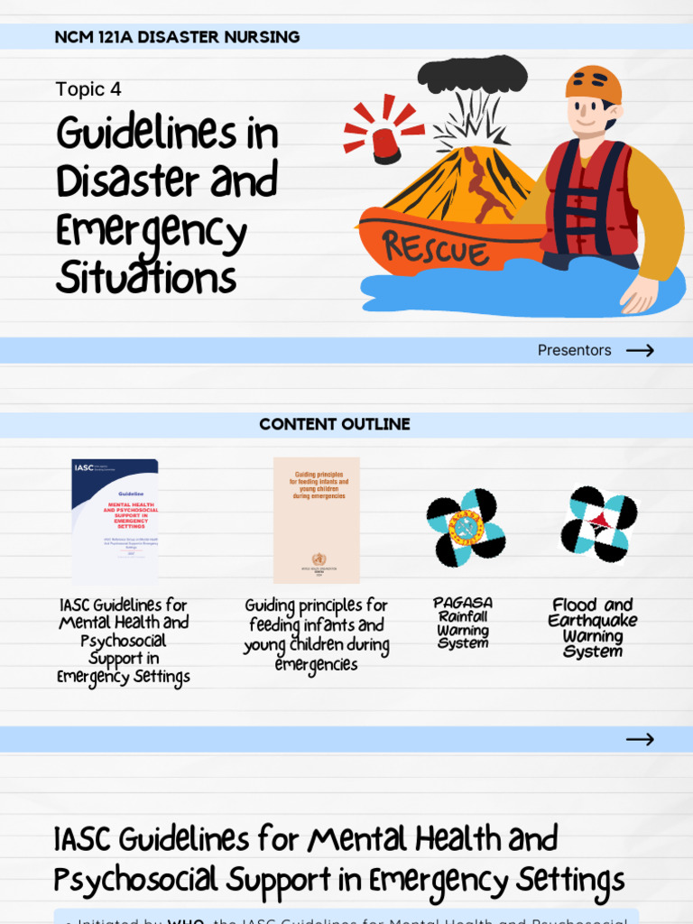Guidelines in Disaster and Emergency Situations 4C | PDF | Rain ...