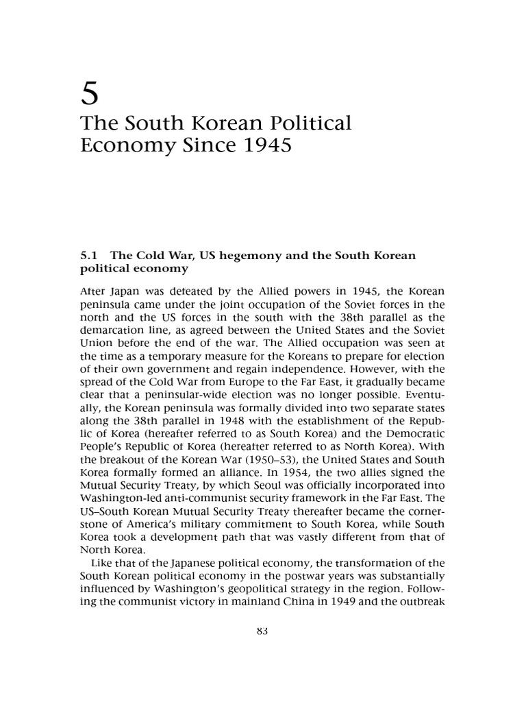 2.1. Cai, K. G. - Corea Del Sur - The Political Economy of East Asia ...
