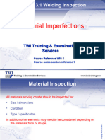 7.0 Material Inspection