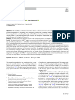 Psicoterapia Assistida por Psicodélicos e Terapia Cognitiva Baseada na Atenção Plena  Sinergias Potenciais