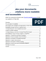 Readability Principles For More Productive and Actionable Documents and Presentations