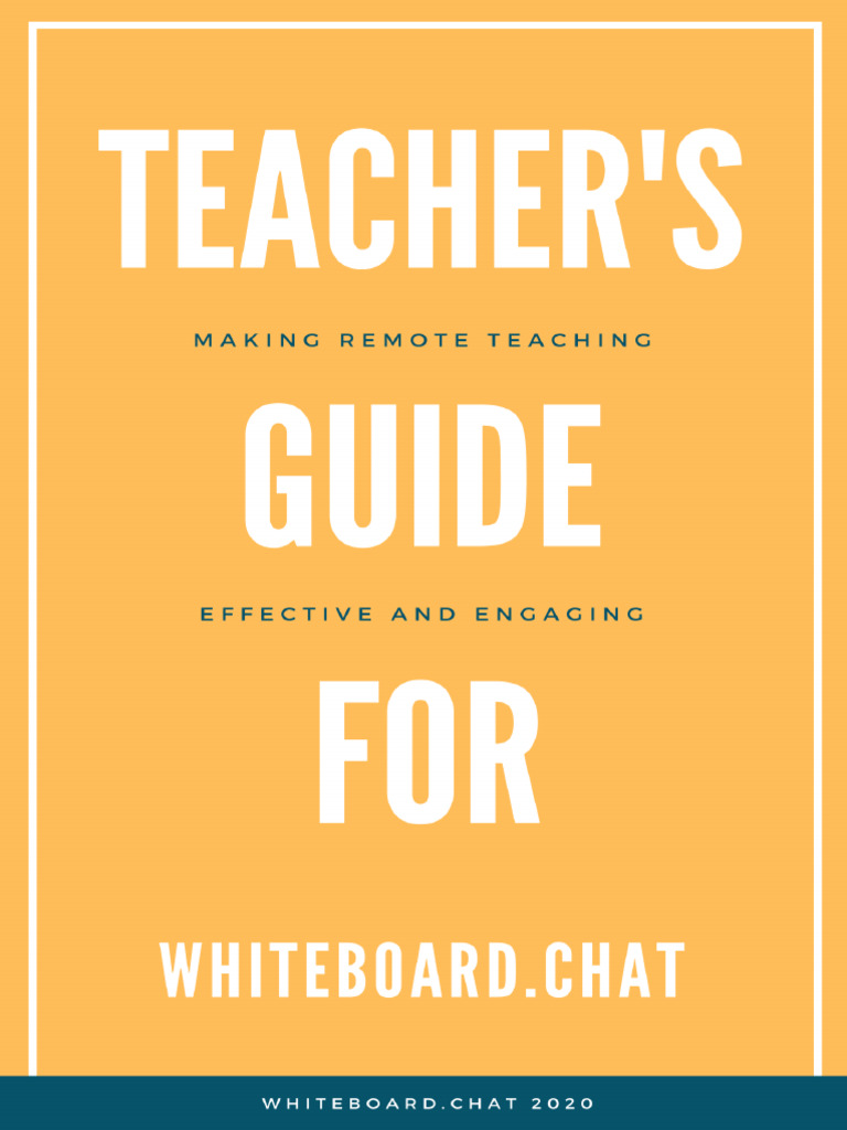 Teacher's Guide For Whiteboard - Chat v2.0 | PDF | Software | Computing