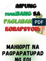 Sampung Hakbang Sa Paglaban Sa Korupsyon