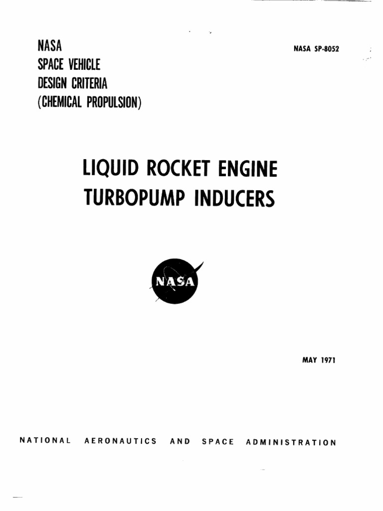 Liquid Rocket Engine Turbopump Inducers | PDF | Pump | Mathematical ...