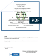 Diploma de Tercero Reposicion 25677