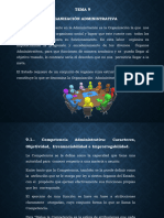 Tema Nº 9 Organización Administrativa