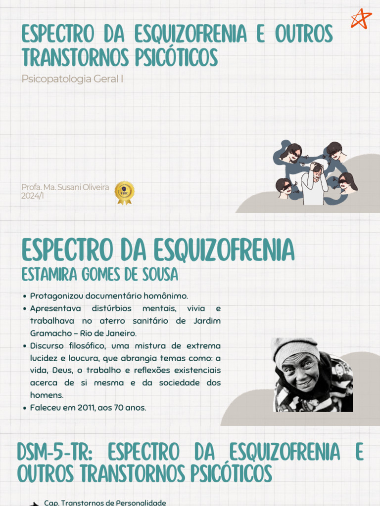Aula - Transtorno Do Espectro Da Esquizofrenia e Outros Transtornos ...