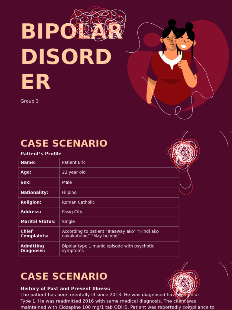Eric's Bipolar Disorder Case Study | PDF | Bipolar Disorder | Mental ...