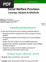 SW Provision-Concepts, Models Methods