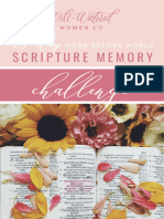 21 Day Scripture Memory Challenge - Well-Watered Women