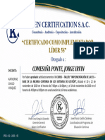 Certificado 5S