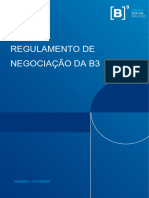 Regulamento de Negociacao Da B3