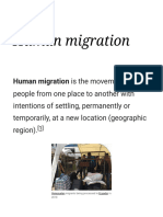 Human Migration - Wikipedia