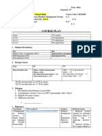 Course Plan - ADBMS - 2024 - IV - Sem